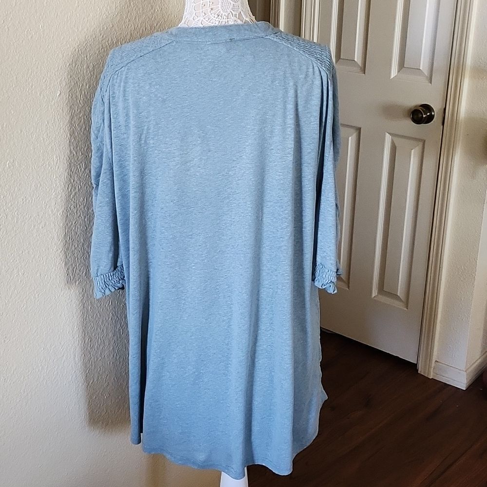 POL Oversized Linen Blend Top - Picture 4 of 8